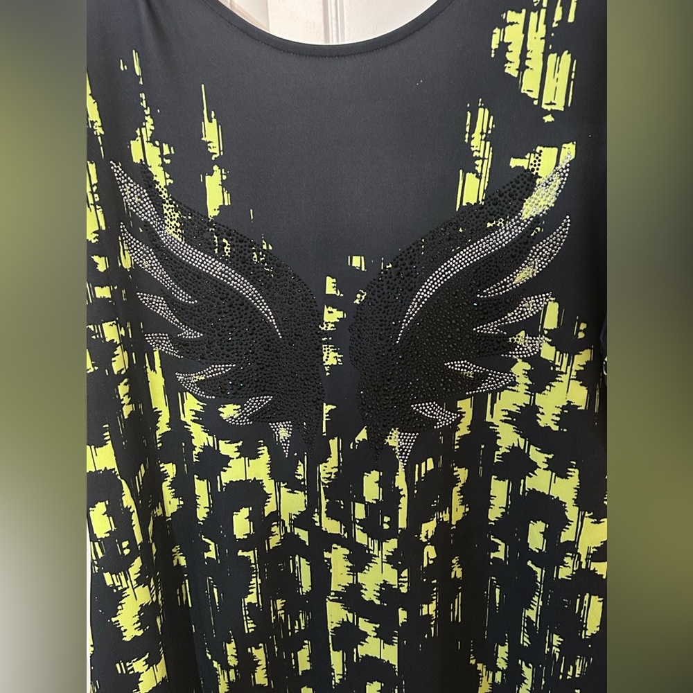 Women’s Black and Green Dress - Picture 4 of 8